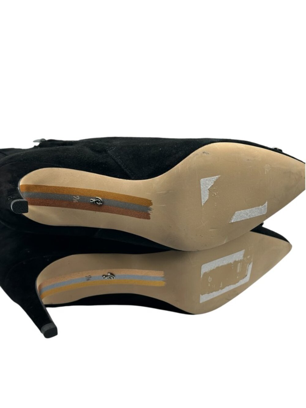Sam Edelman Ulissa Luster Black Suede Bootie 7.5 - Picture 9 of 13